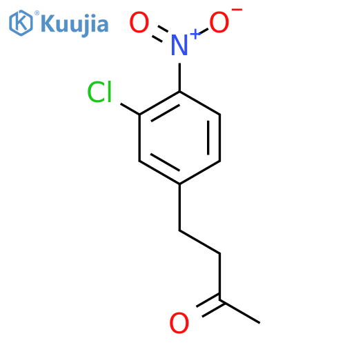 4-(3-chloro-4-nitrophenyl)butan-2-one structure