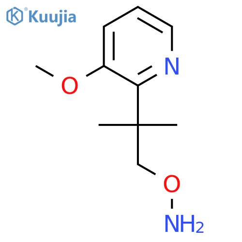 O-2-(3-methoxypyridin-2-yl)-2-methylpropylhydroxylamine structure