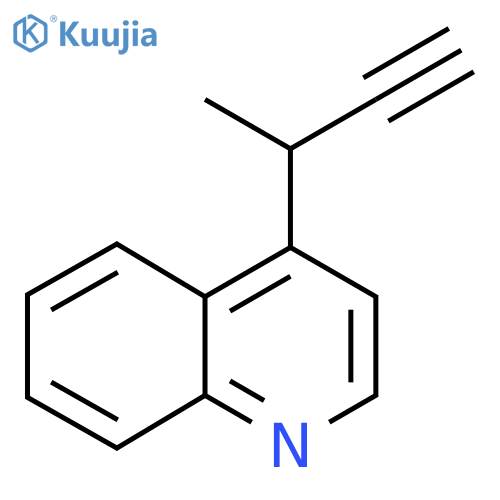 4-(but-3-yn-2-yl)quinoline structure