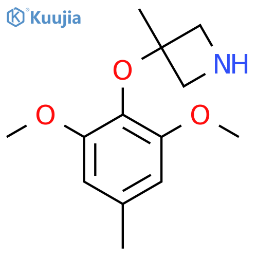 3-(2,6-dimethoxy-4-methylphenoxy)-3-methylazetidine structure
