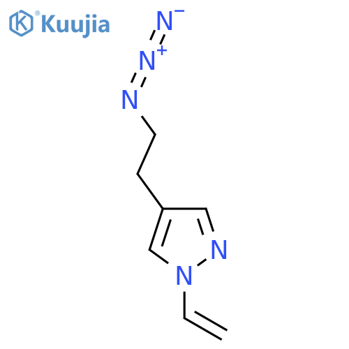 4-(2-azidoethyl)-1-ethenyl-1H-pyrazole structure