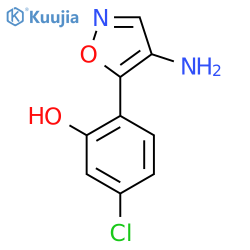 2-(4-amino-1,2-oxazol-5-yl)-5-chlorophenol structure