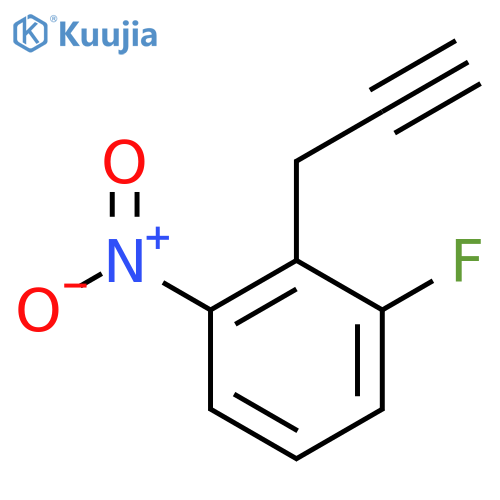 1-fluoro-3-nitro-2-(prop-2-yn-1-yl)benzene structure