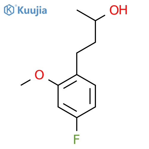 4-(4-fluoro-2-methoxyphenyl)butan-2-ol structure