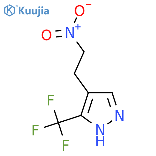 4-(2-nitroethyl)-3-(trifluoromethyl)-1H-pyrazole structure