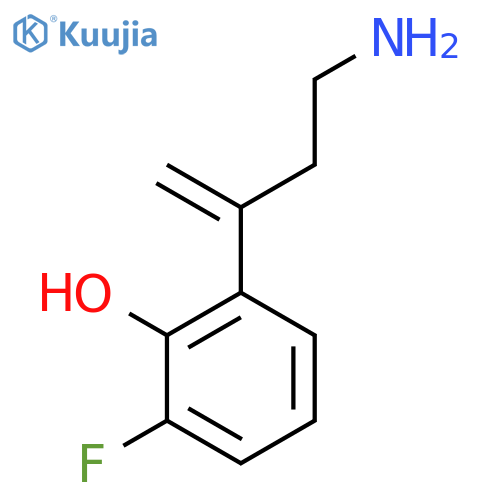 2-(4-aminobut-1-en-2-yl)-6-fluorophenol structure