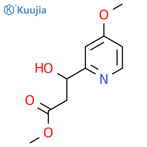 methyl 3-hydroxy-3-(4-methoxypyridin-2-yl)propanoate structure