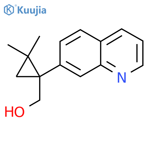 2,2-dimethyl-1-(quinolin-7-yl)cyclopropylmethanol structure