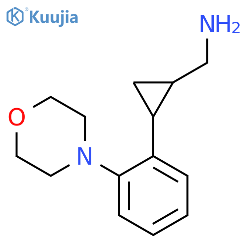 {2-2-(morpholin-4-yl)phenylcyclopropyl}methanamine structure