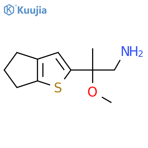 2-{4H,5H,6H-cyclopentabthiophen-2-yl}-2-methoxypropan-1-amine structure