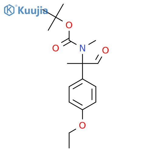 tert-butyl N-2-(4-ethoxyphenyl)-1-oxopropan-2-yl-N-methylcarbamate structure