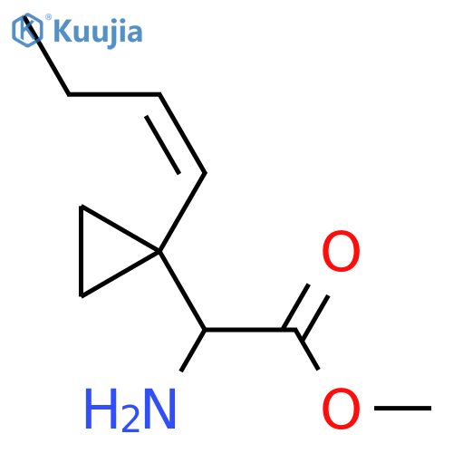 methyl 2-amino-2-1-(but-1-en-1-yl)cyclopropylacetate structure