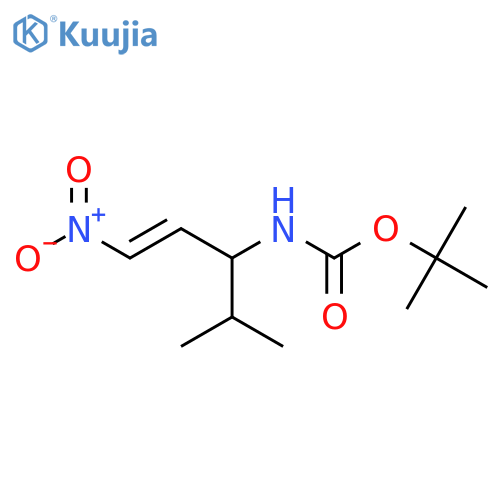 tert-butyl N-(4-methyl-1-nitropent-1-en-3-yl)carbamate structure