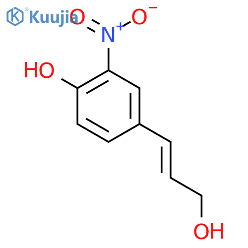 4-(3-Hydroxyprop-1-en-1-yl)-2-nitrophenol structure