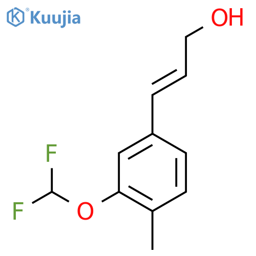 3-3-(difluoromethoxy)-4-methylphenylprop-2-en-1-ol structure