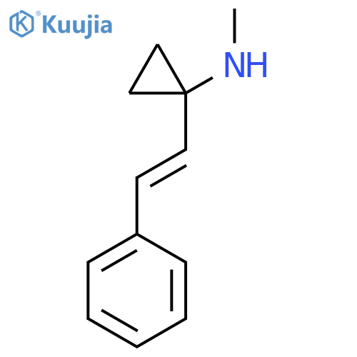 N-methyl-1-(2-phenylethenyl)cyclopropan-1-amine structure