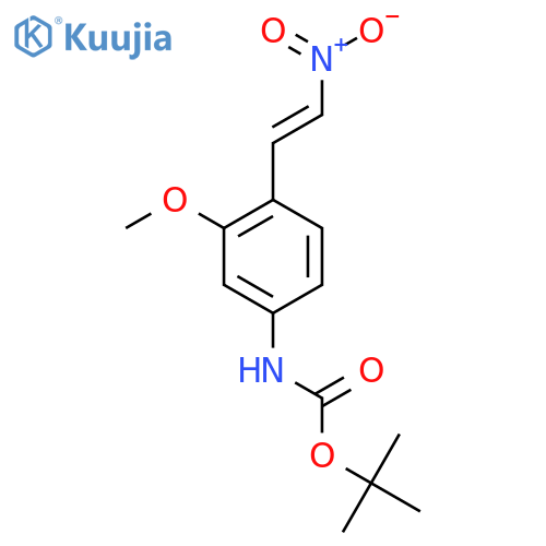 tert-butyl N-3-methoxy-4-(2-nitroethenyl)phenylcarbamate structure