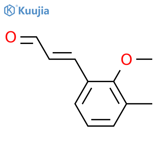3-(2-methoxy-3-methylphenyl)prop-2-enal structure