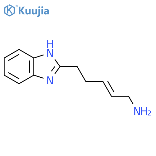 5-(1H-1,3-benzodiazol-2-yl)pent-2-en-1-amine structure