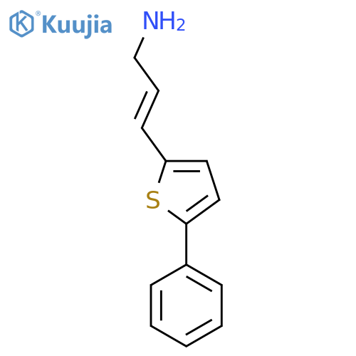 3-(5-phenylthiophen-2-yl)prop-2-en-1-amine structure