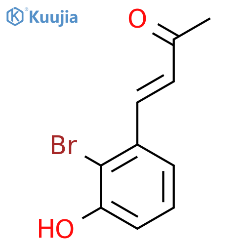 4-(2-bromo-3-hydroxyphenyl)but-3-en-2-one structure