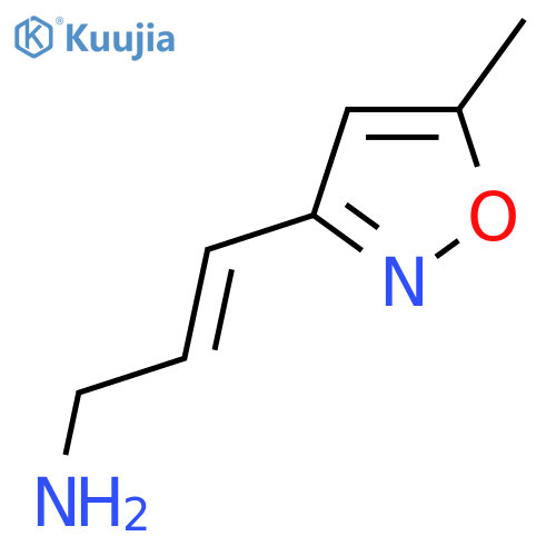 3-(5-methyl-1,2-oxazol-3-yl)prop-2-en-1-amine structure