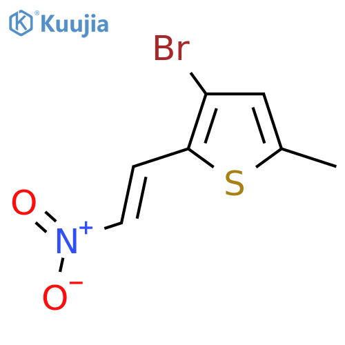 3-bromo-5-methyl-2-(2-nitroethenyl)thiophene structure