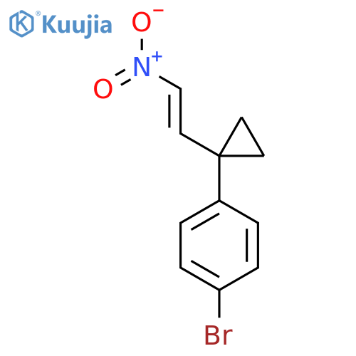 1-bromo-4-1-(2-nitroethenyl)cyclopropylbenzene structure