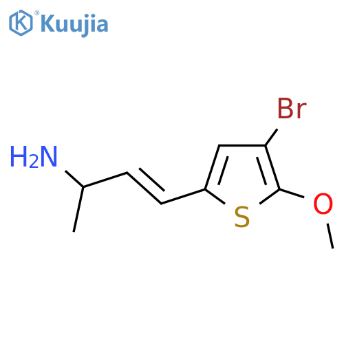 4-(4-bromo-5-methoxythiophen-2-yl)but-3-en-2-amine structure