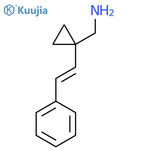 1-(2-phenylethenyl)cyclopropylmethanamine structure