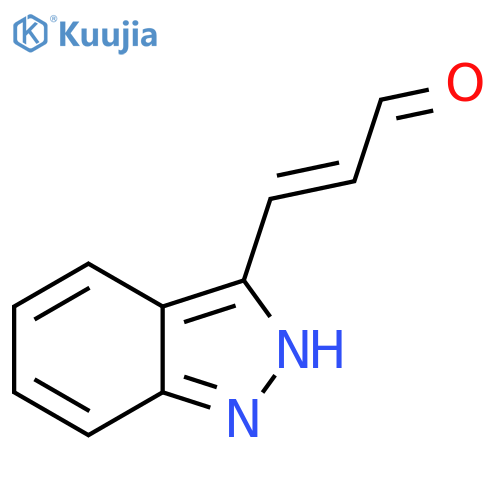 3-(1H-indazol-3-yl)prop-2-enal structure