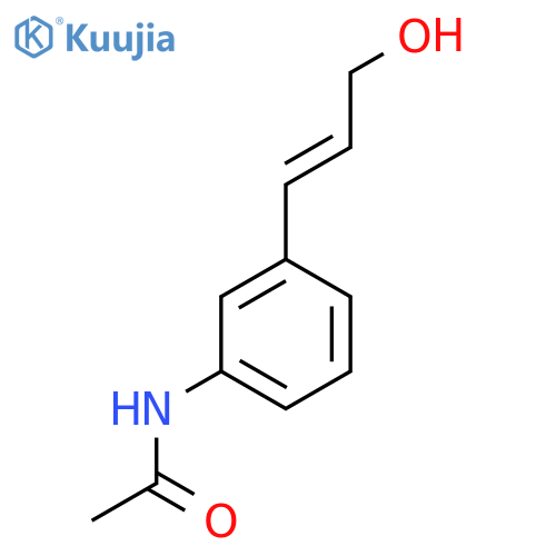 N-3-(3-hydroxyprop-1-en-1-yl)phenylacetamide structure