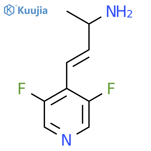 4-(3,5-difluoropyridin-4-yl)but-3-en-2-amine structure