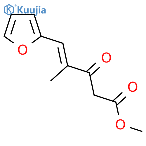 methyl 5-(furan-2-yl)-4-methyl-3-oxopent-4-enoate structure