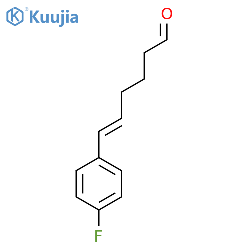 6-(4-fluorophenyl)hex-5-enal structure
