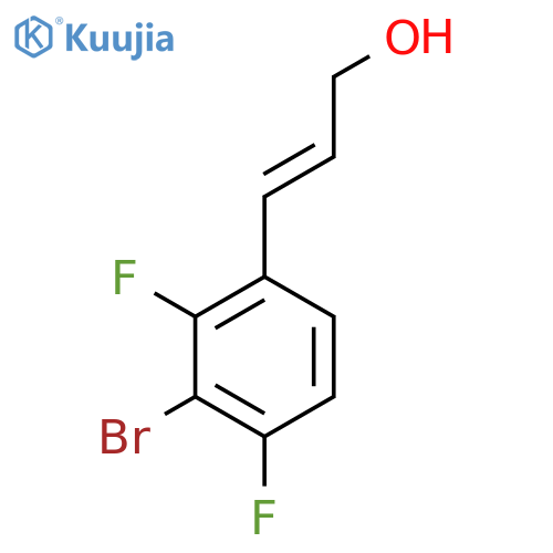 3-(3-bromo-2,4-difluorophenyl)prop-2-en-1-ol structure