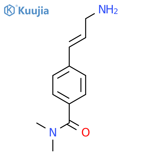 4-(3-aminoprop-1-en-1-yl)-N,N-dimethylbenzamide structure