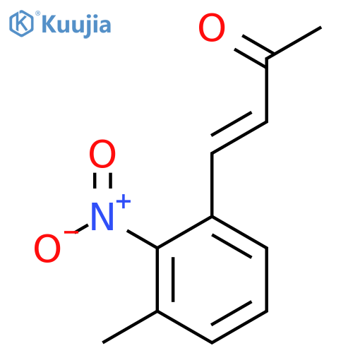 4-(3-methyl-2-nitrophenyl)but-3-en-2-one structure