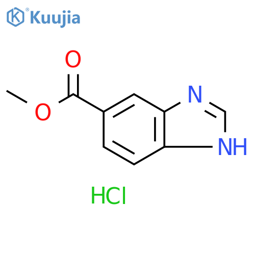 Methyl 1H-benzimidazole-6-carboxylate hydrochloride structure
