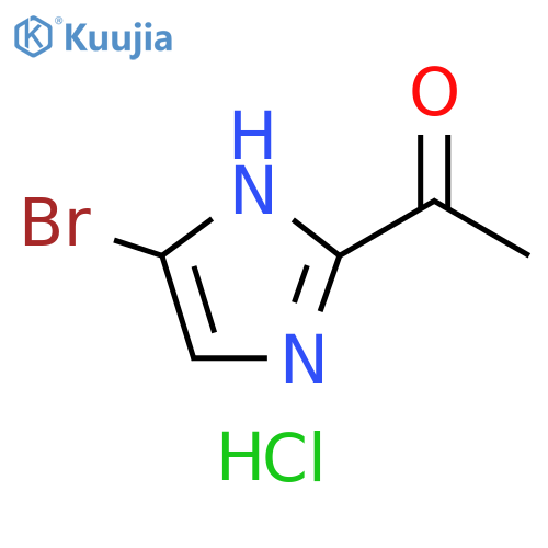 1-(5-bromo-1H-imidazol-2-yl)ethan-1-one hydrochloride structure