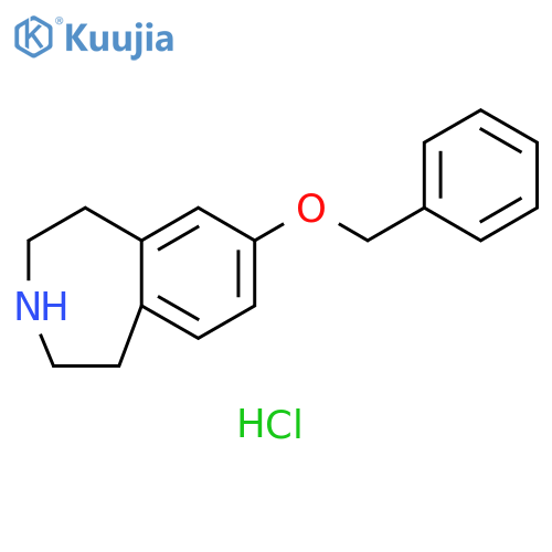 1H-3-Benzazepine, 2,3,4,5-tetrahydro-7-(phenylmethoxy)-, hydrochloride (1:1) structure