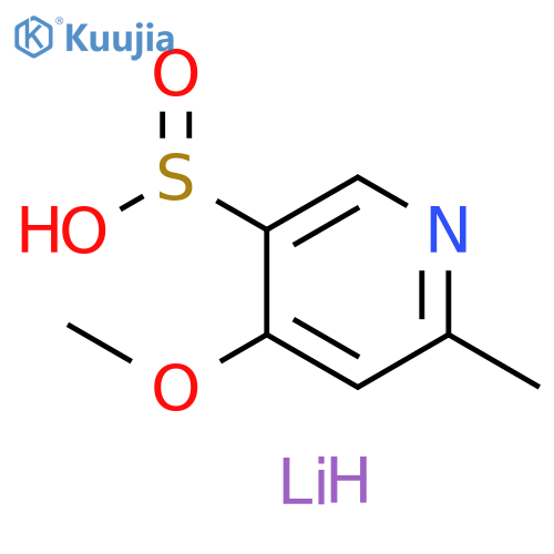 lithium(1+) ion 4-methoxy-6-methylpyridine-3-sulfinate structure