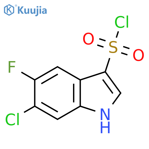 1H-Indole-3-sulfonyl chloride, 6-chloro-5-fluoro- structure