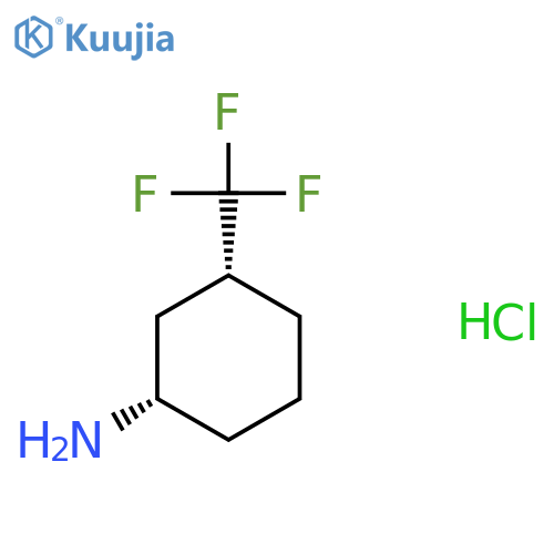 (1S,3R)-3-(trifluoromethyl)cyclohexanamine;hydrochloride structure