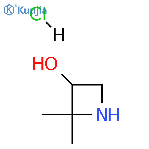2,2-dimethylazetidin-3-ol;hydrochloride structure