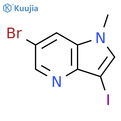 6-Bromo-3-iodo-1-methyl-1H-pyrrolo[3,2-b]pyridine structure