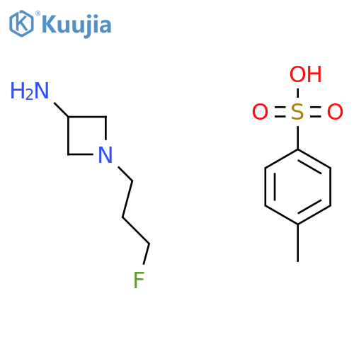 1-(3-fluoropropyl)azetidin-3-amine;hemi(4-methylbenzenesulfonic acid) structure