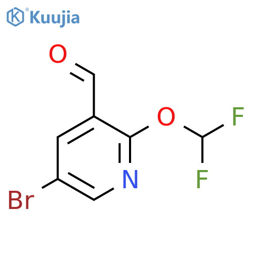 5-Bromo-2-(difluoromethoxy)nicotinaldehyde structure