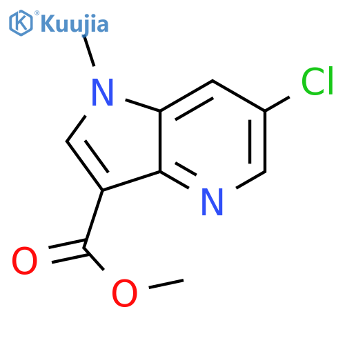 methyl 6-chloro-1-methyl-pyrrolo[3,2-b]pyridine-3-carboxylate structure