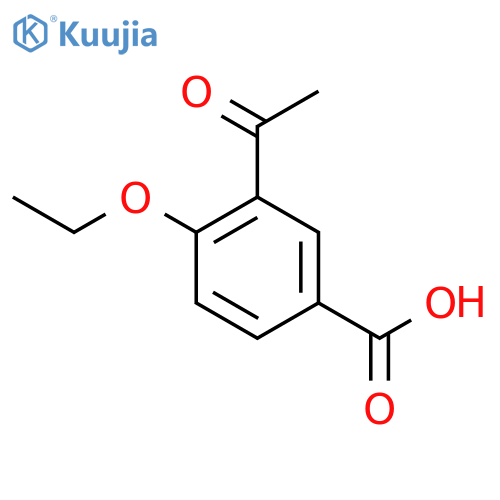 Benzoic acid, 3-acetyl-4-ethoxy- (9CI) structure